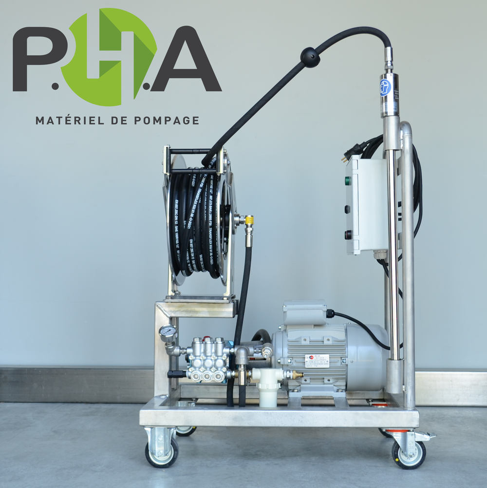 Mobile high-pressure unit for IBC washing - Groupe HP mobile