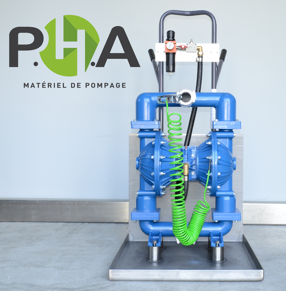 PHA'R pump on trolley - Pompage d'hydrocarbures