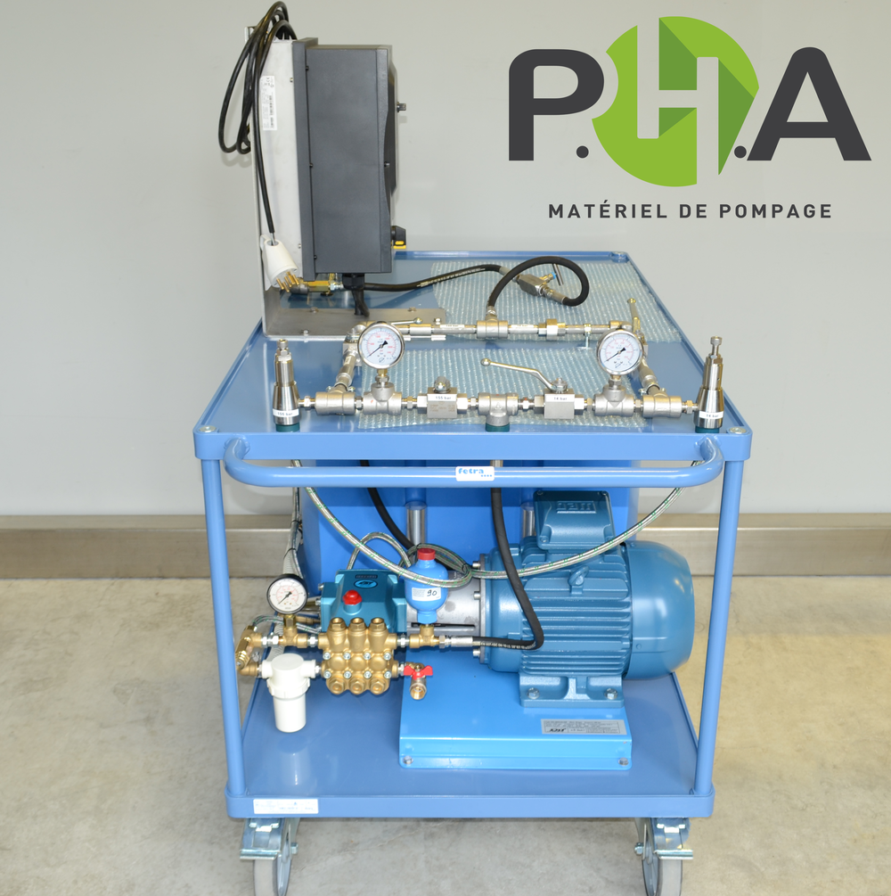 CAT High Pressure Pump on a Test Bench - Pompe CAT pour épreuves