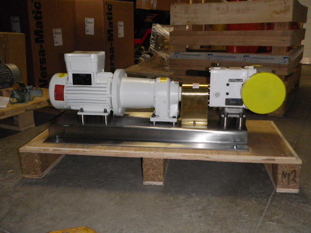 Lobe rotor pump motorisation Eex d - ATEX assembly - Ensemble pompe à pistons circonférentiels (ou à lobes) Motorisation Eex d - Ensemble ATEX