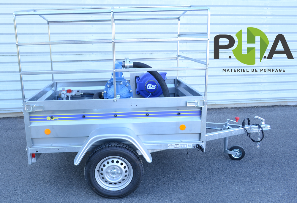 Mounting a pump on a trailer - Pompe / remorque